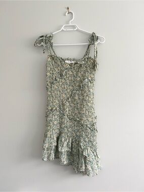 Asymmetrical Ruffle Cottagecore Dress